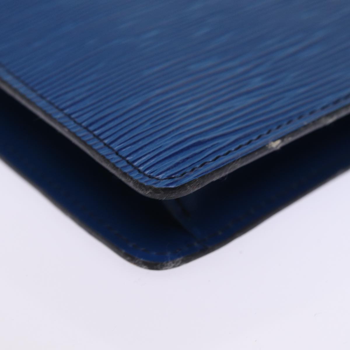 LOUIS VUITTON Epi Montaigne 23 Clutch Bag Blue M52665 LV 75039