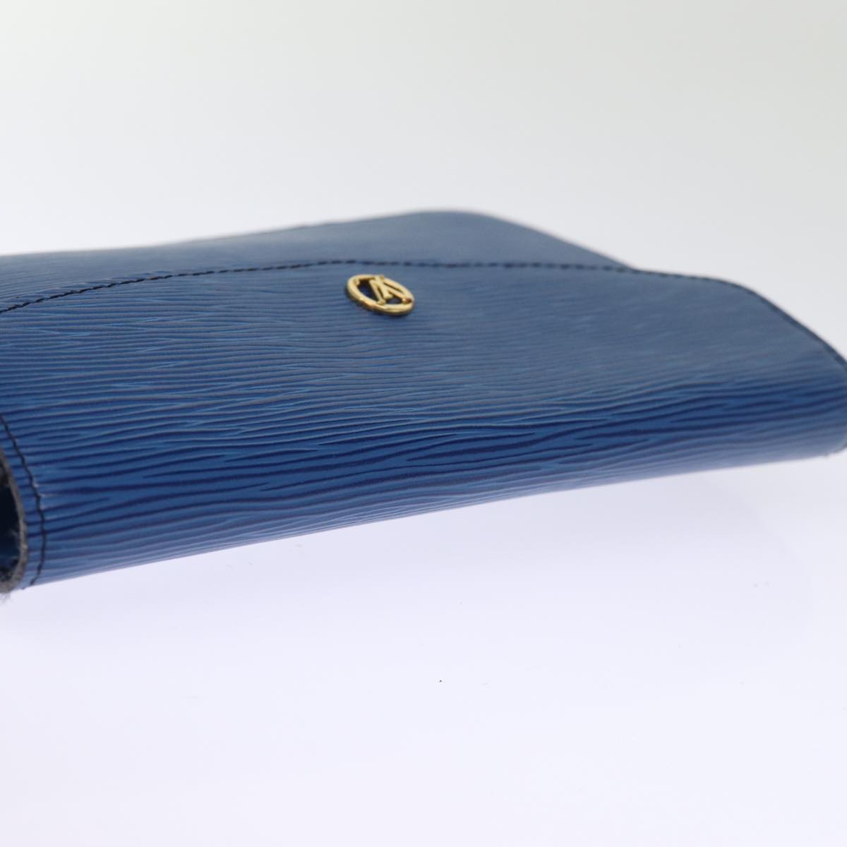 LOUIS VUITTON Epi Montaigne 23 Clutch Bag Blue M52665 LV 75039