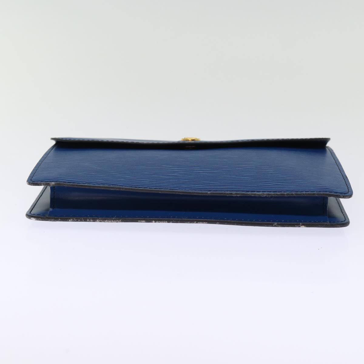 LOUIS VUITTON Epi Montaigne 23 Clutch Bag Blue M52665 LV 75039