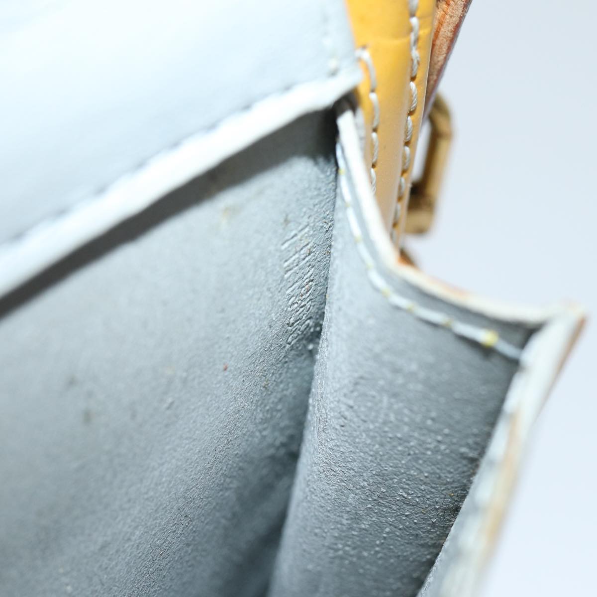 LOUIS VUITTON Monogram Vernis Motto Accessory Pouch Gris M91030 LV 75041