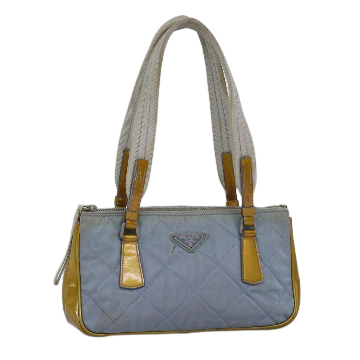 Luxury PradaShoulder Bag Nylon Light Blue 75049