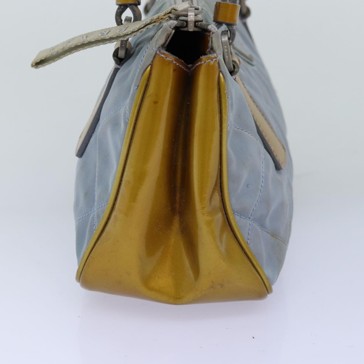 Luxury PradaShoulder Bag Nylon Light Blue 75049