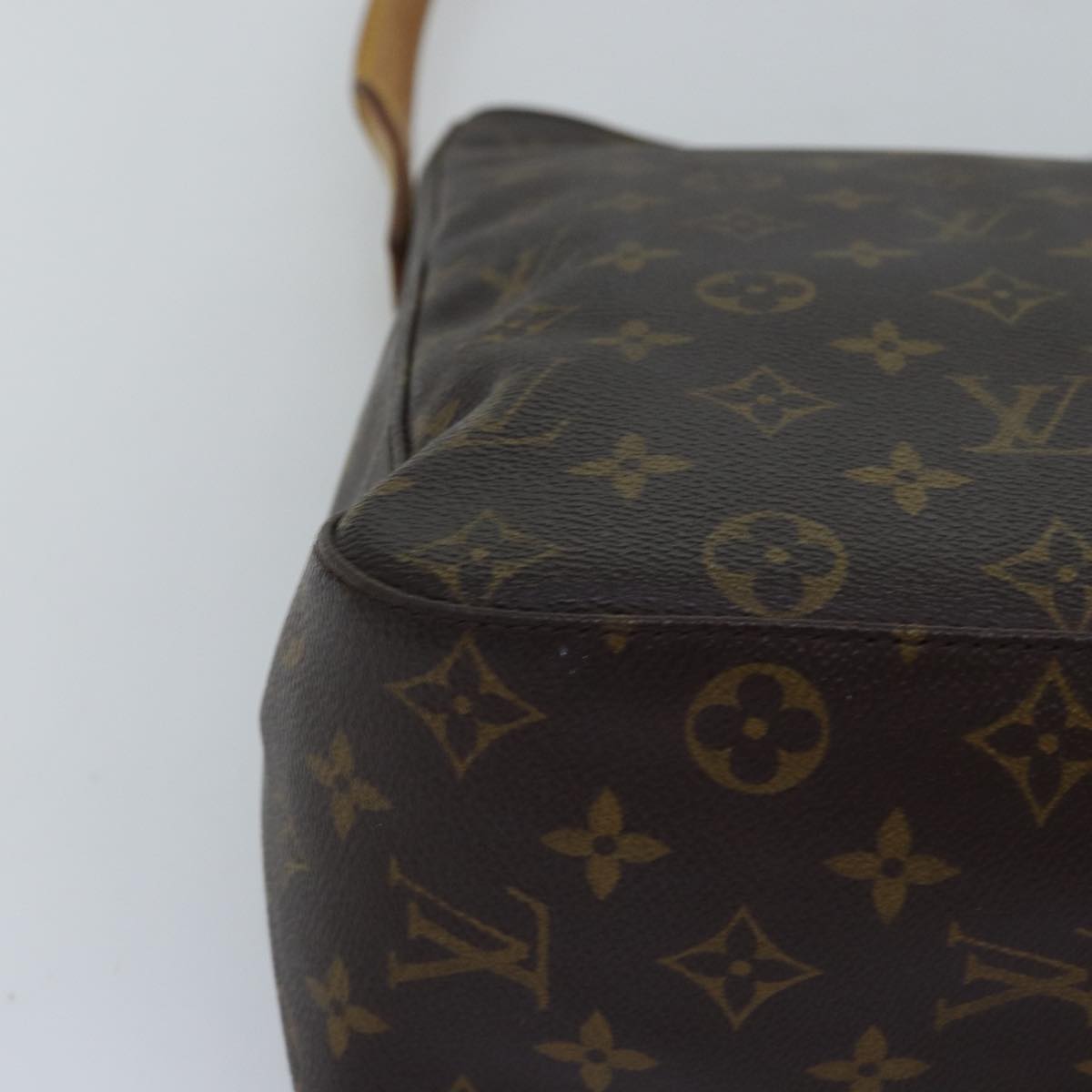 LOUIS VUITTON Monogram Looping GM Shoulder Bag M51145 LV 75066