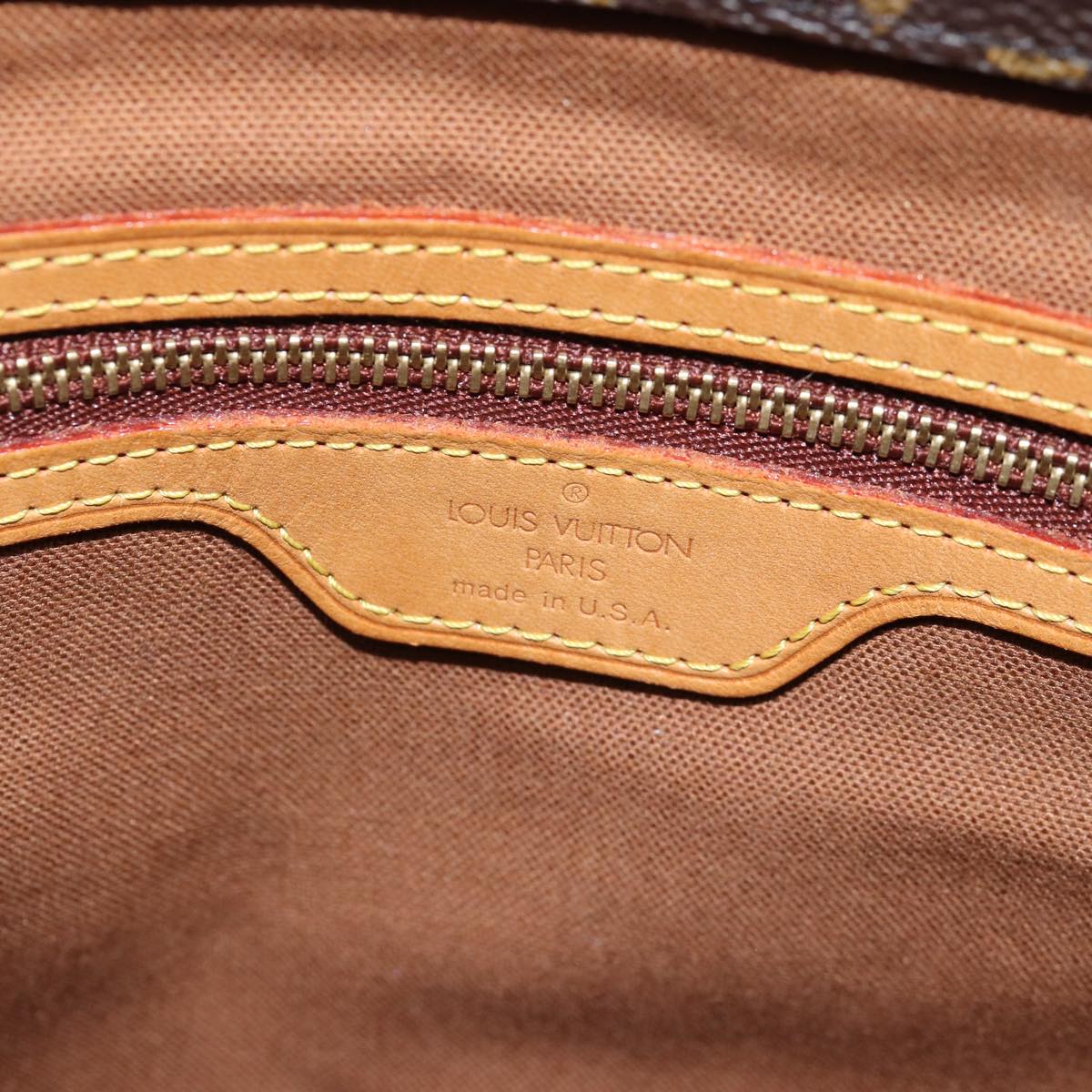 LOUIS VUITTON Monogram Cabas Piano Tote Bag M51148 LV 75068