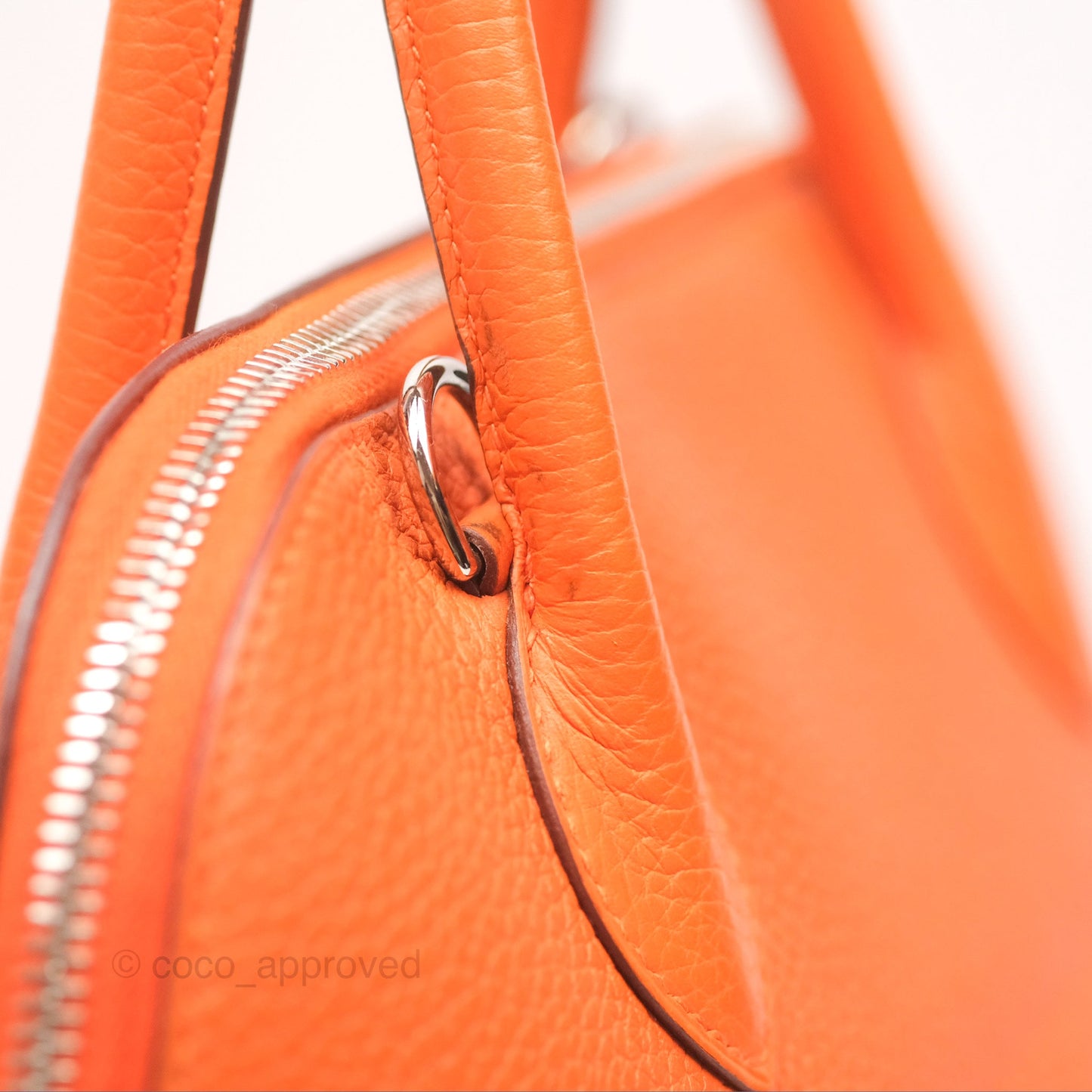Hermès Bolide 31 Orange H Clemence Palladium Hardware