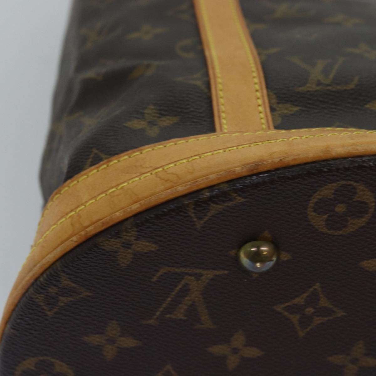 LOUIS VUITTON Monogram Bucket GM Shoulder Bag M42236 LV 75082