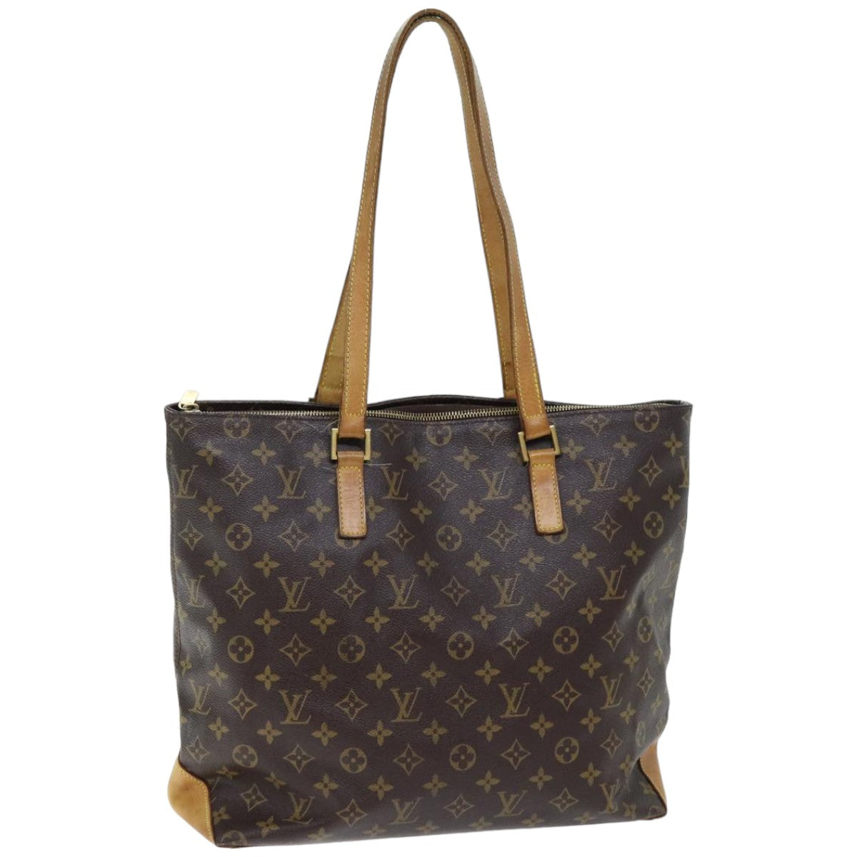 LOUIS VUITTON Monogram Cabas Mezzo Tote Bag M51151 LV 75086