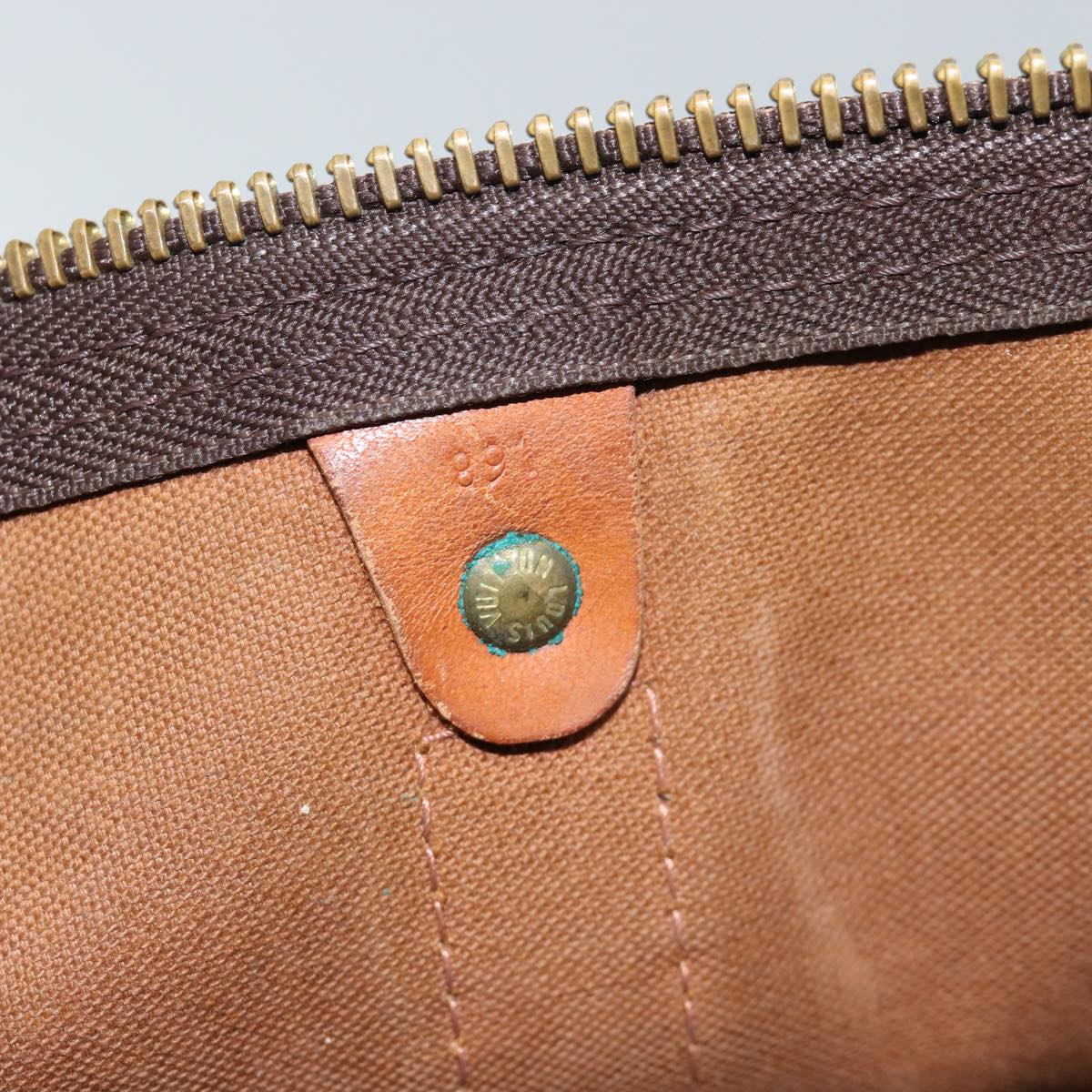 LOUIS VUITTON Monogram Keepall 50 Boston Bag M41426 LV 75089