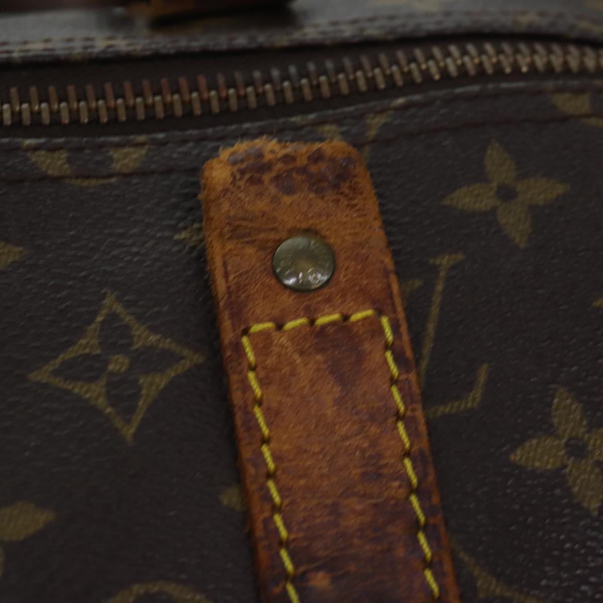 LOUIS VUITTON Monogram Keepall 50 Boston Bag M41426 LV 75091