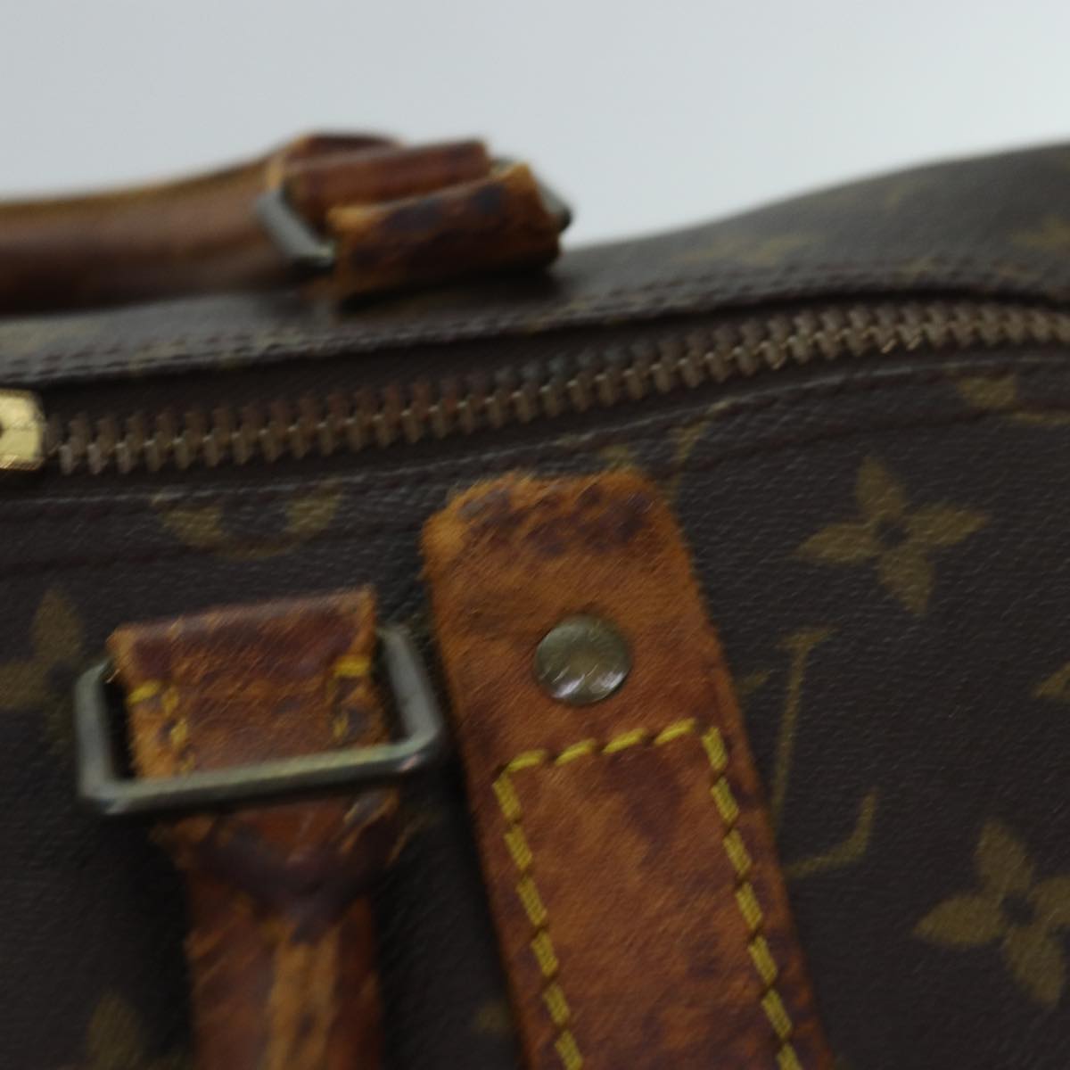 LOUIS VUITTON Monogram Keepall 50 Boston Bag M41426 LV 75091