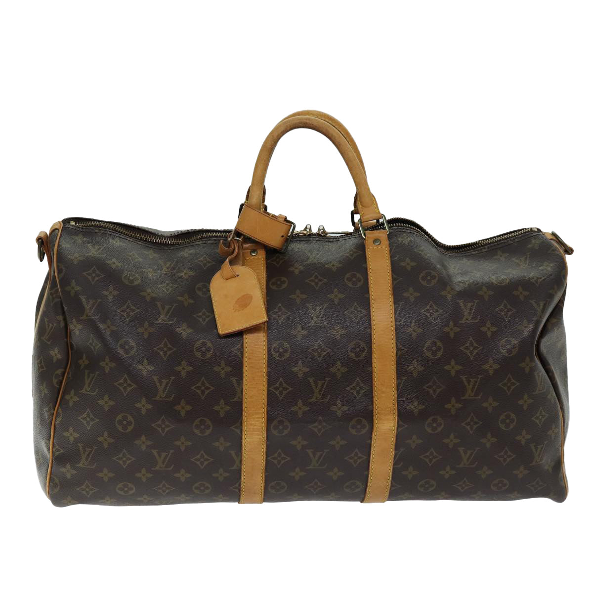 LOUIS VUITTON Monogram Keepall Bandouliere 55 Boston Bag M41414 LV 75092