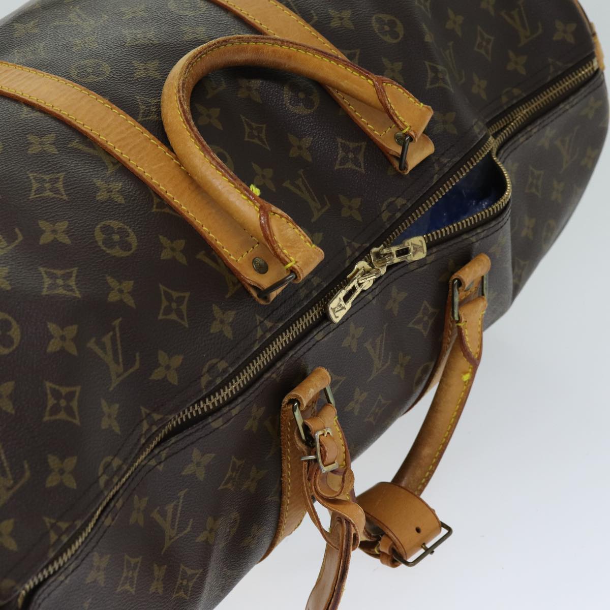 LOUIS VUITTON Monogram Keepall Bandouliere 55 Boston Bag M41414 LV 75092