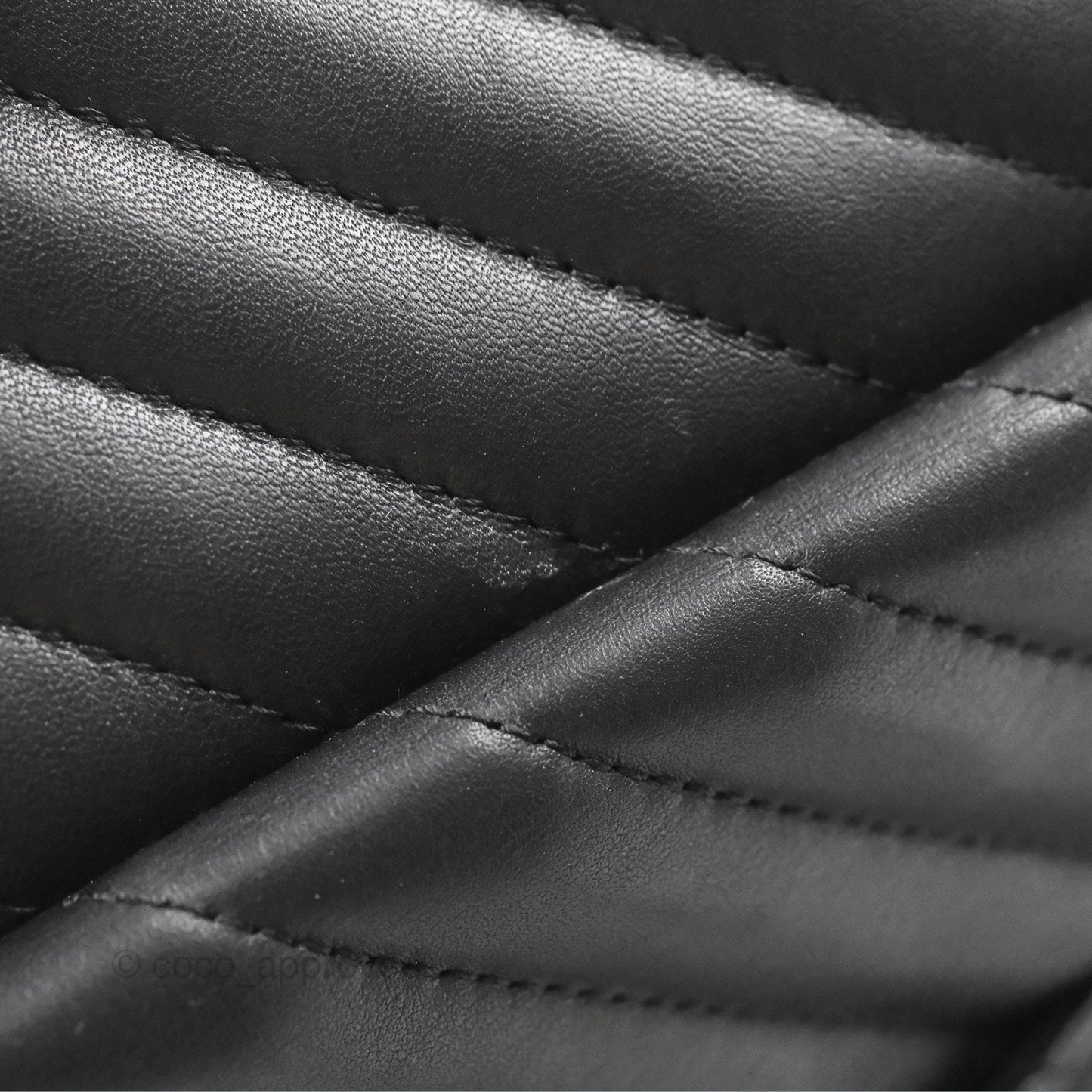 Chanel Medium Chevron Urban Spirit Backpack Black Calfskin Silver Hardware