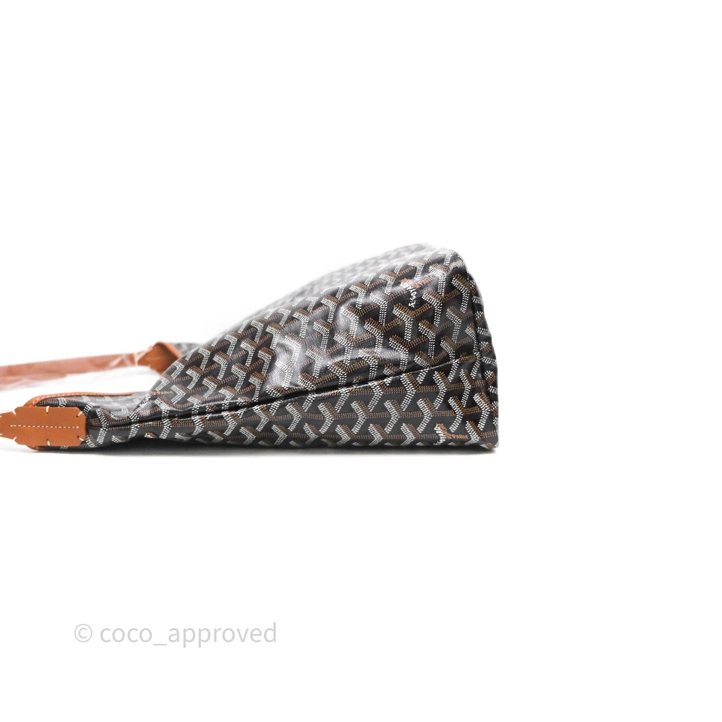 Goyard Bohème Hobo Bag Black/Tan Goyardine Canvas