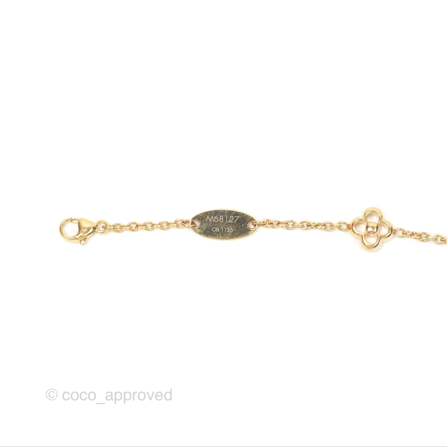 Louis Vuitton Flower Full Bracelet Gold Tone