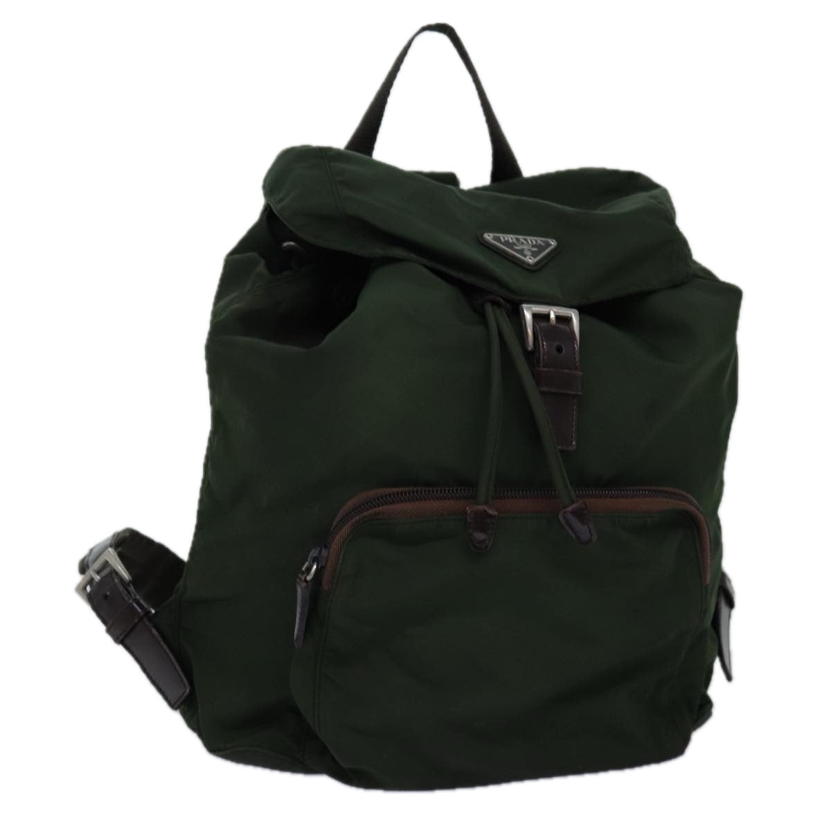Luxury PradaBackpack Nylon Khaki 75122