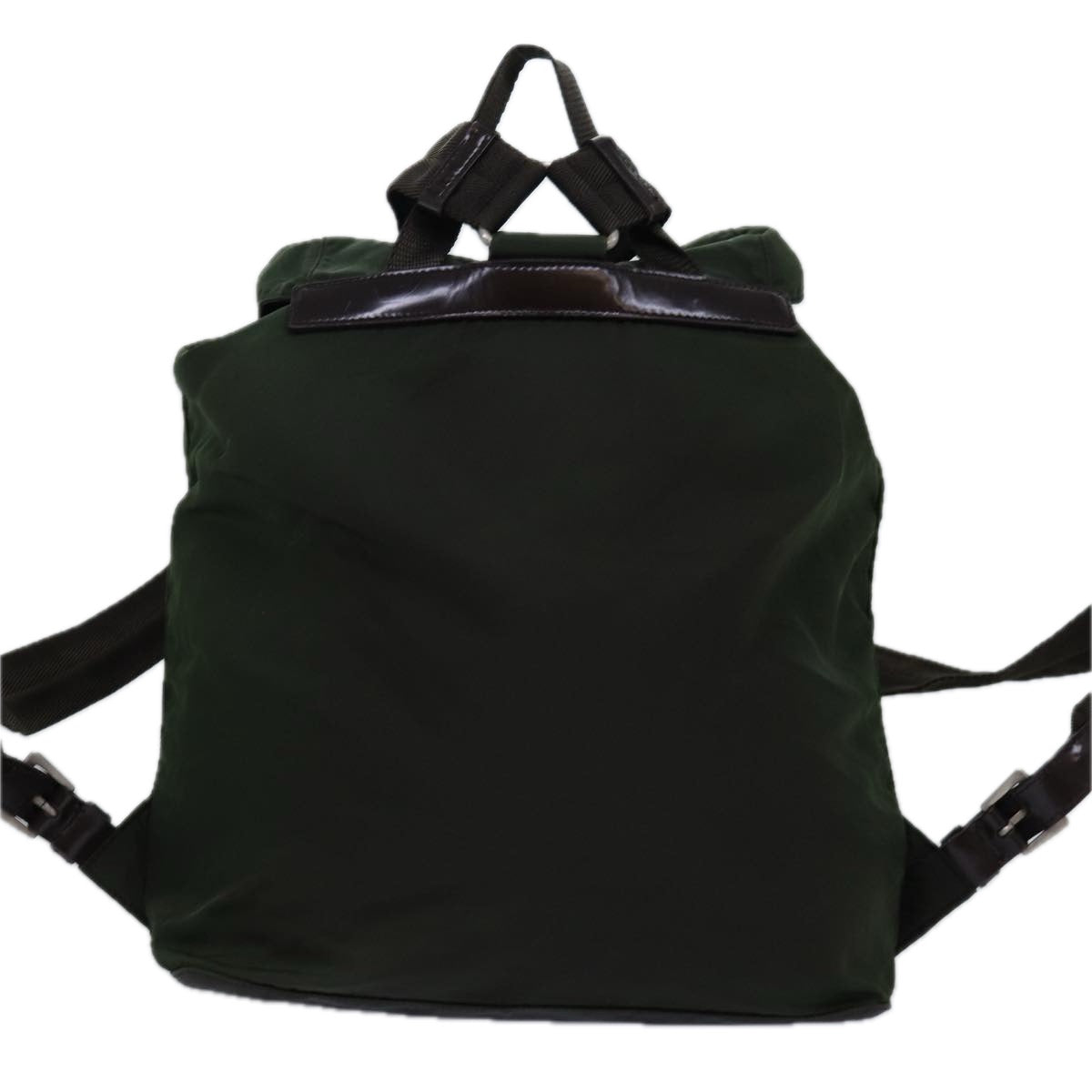 Luxury PradaBackpack Nylon Khaki 75122