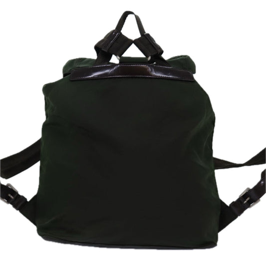 Luxury PradaBackpack Nylon Khaki 75122