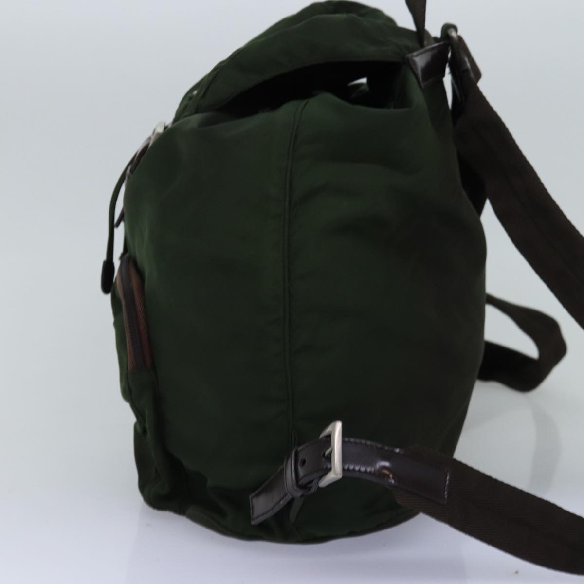 Luxury PradaBackpack Nylon Khaki 75122