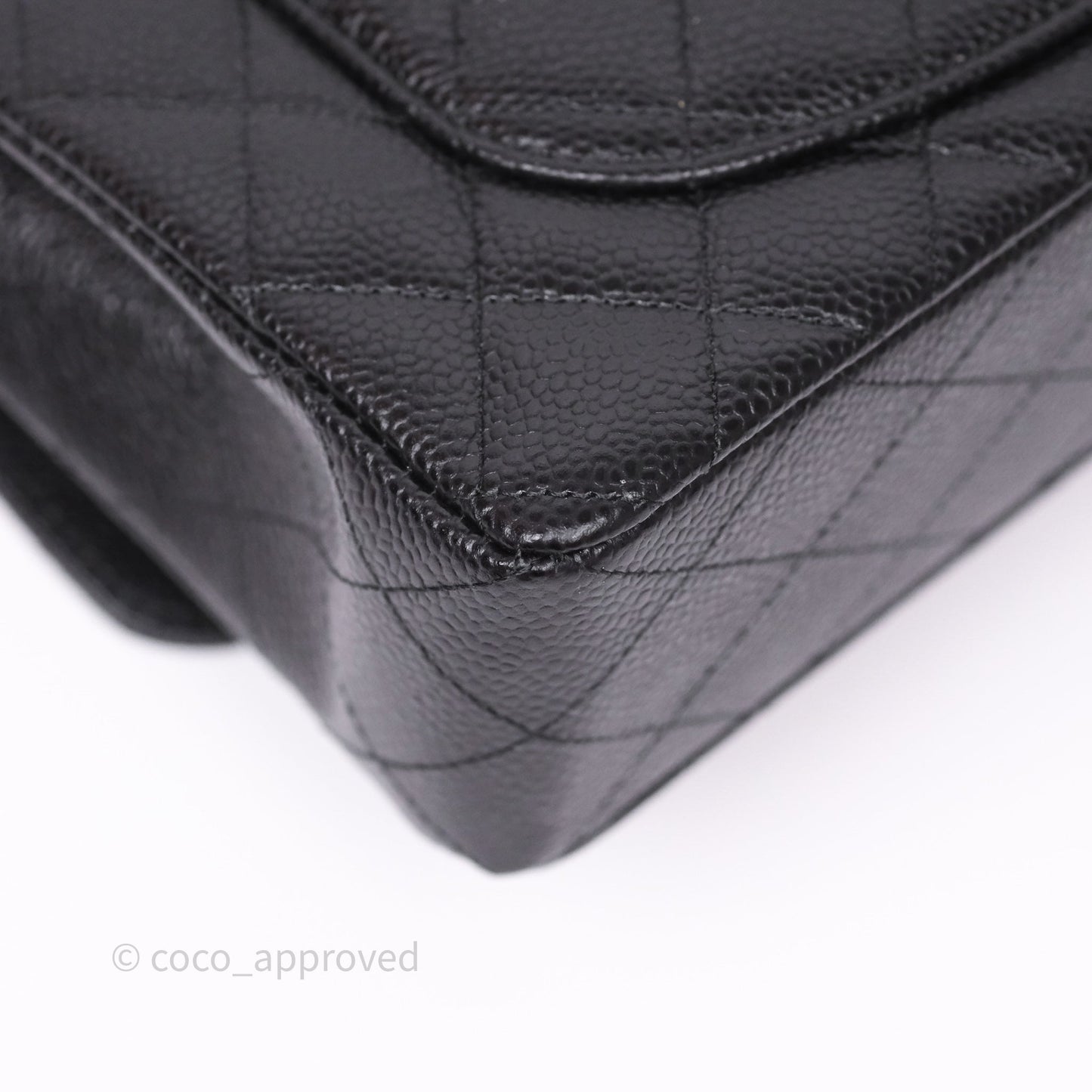 Chanel Small Classic Flap Quilted Black Caviar Gold Hardware