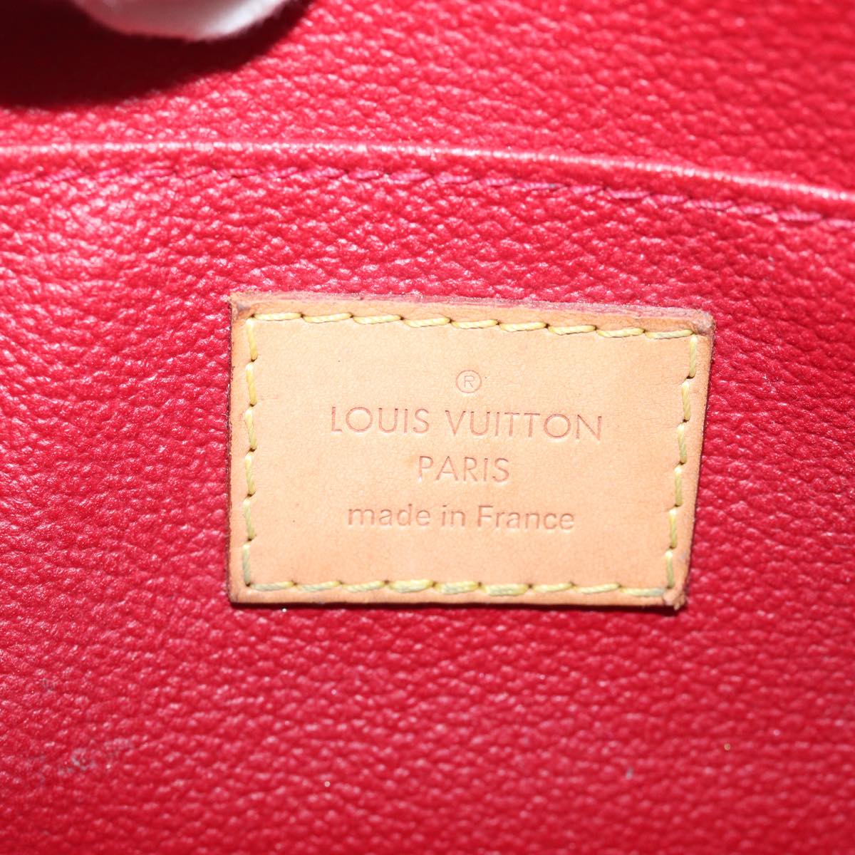 LOUIS VUITTON Vernis Pochette Cosmetic Pouch Pomme D'amour M91496 LV 75151