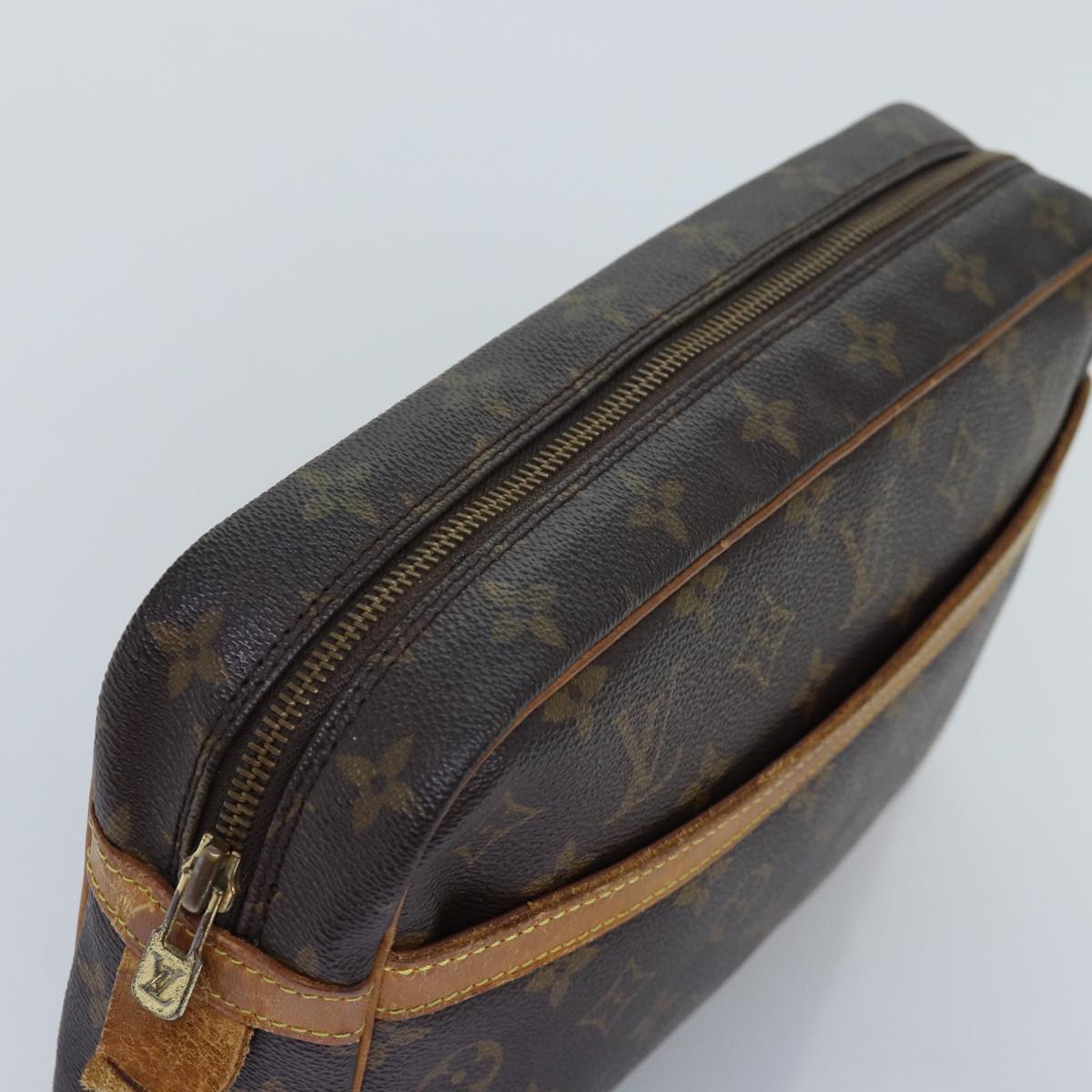 LOUIS VUITTON Monogram Compiegne 28 Clutch Bag M51845 LV 75160