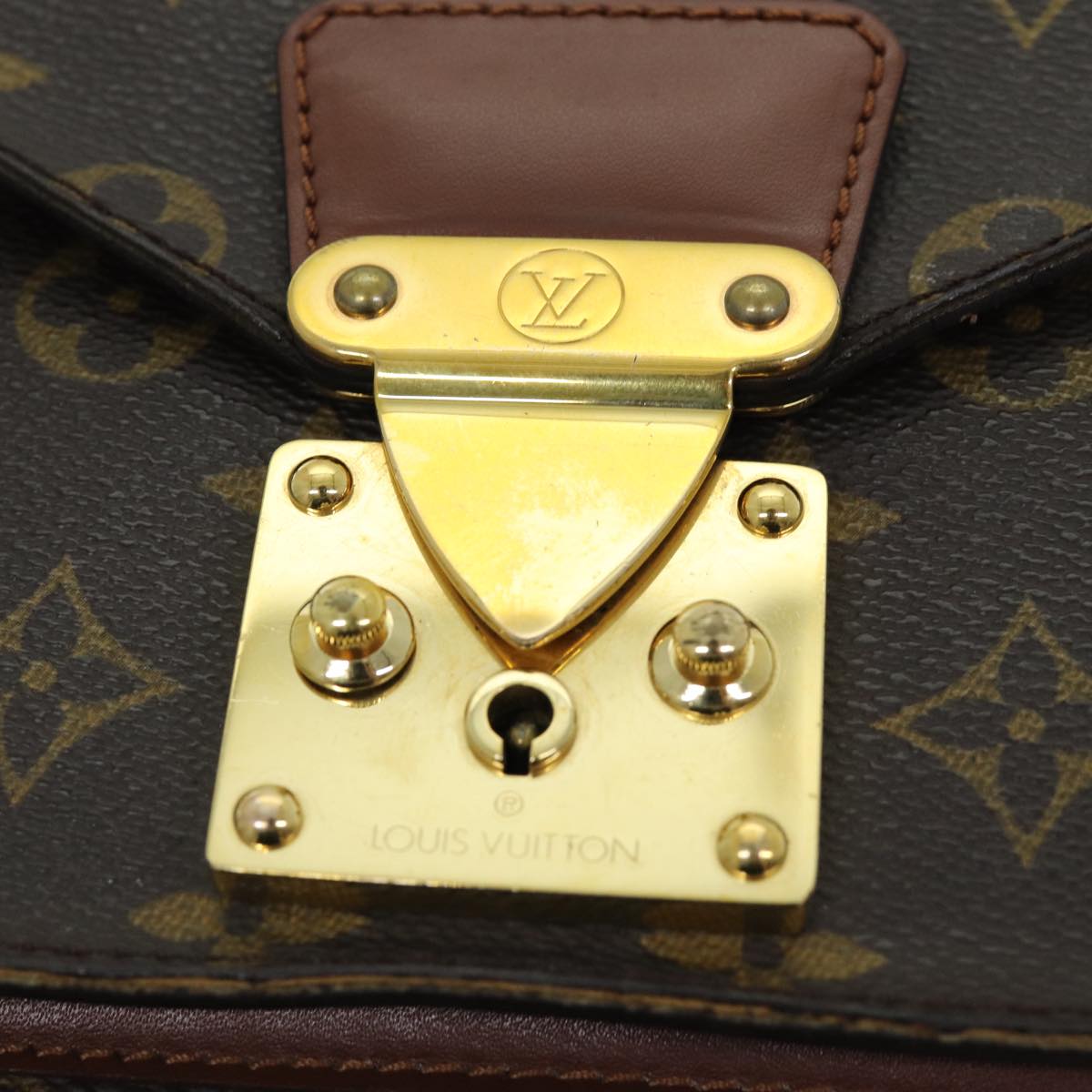 LOUIS VUITTON Monogram Monceau 26 Shoulder Bag M51187 LV 75161