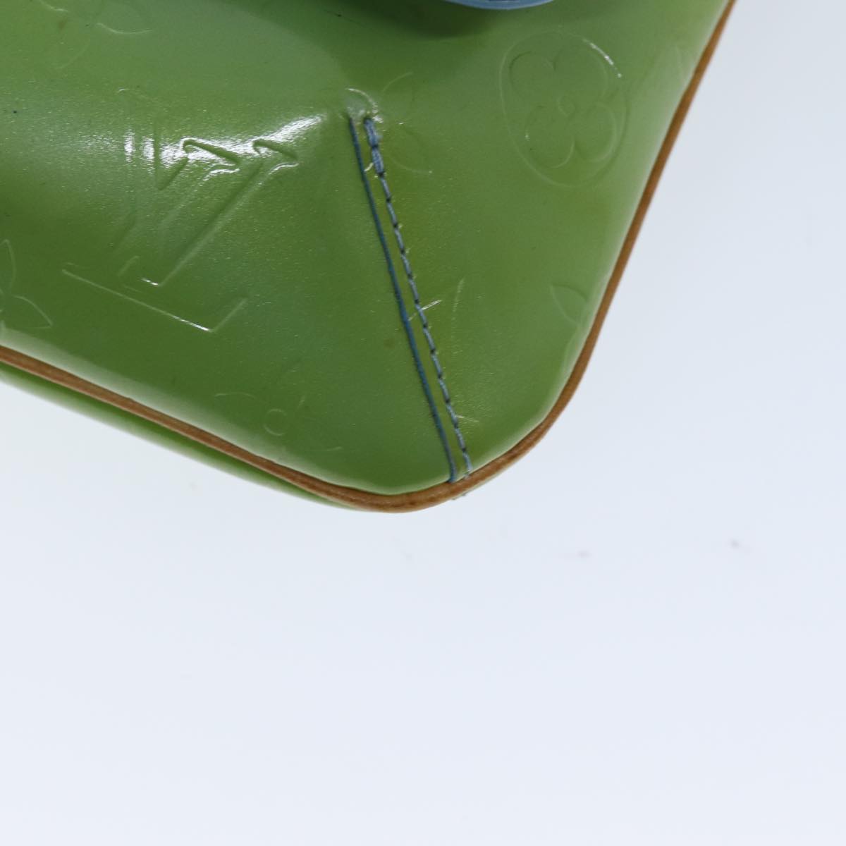 LOUIS VUITTON Monogram Vernis Thompson Street Bag Baby Blue M91009 75164