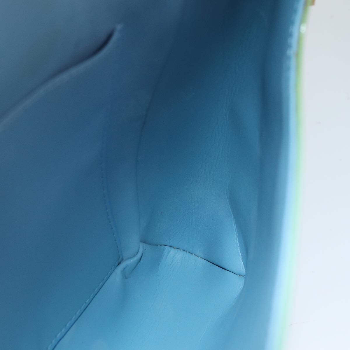 LOUIS VUITTON Monogram Vernis Thompson Street Bag Baby Blue M91009 75164
