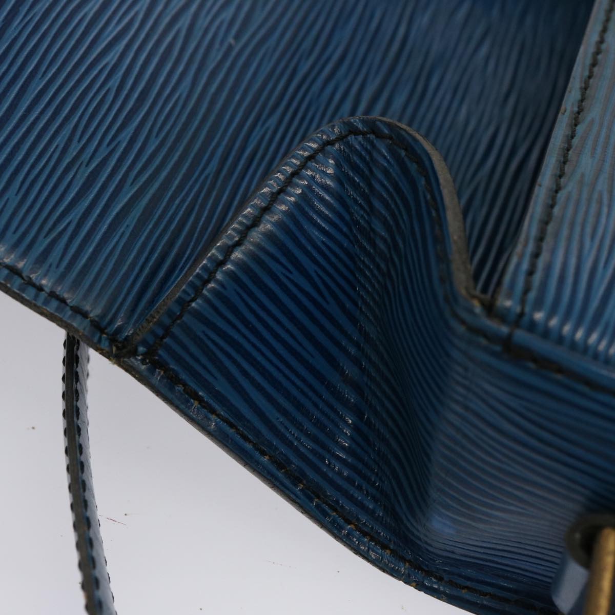 LOUIS VUITTON Epi Saint Cloud GM Shoulder Bag Toledo Blue M52195 LV 75169