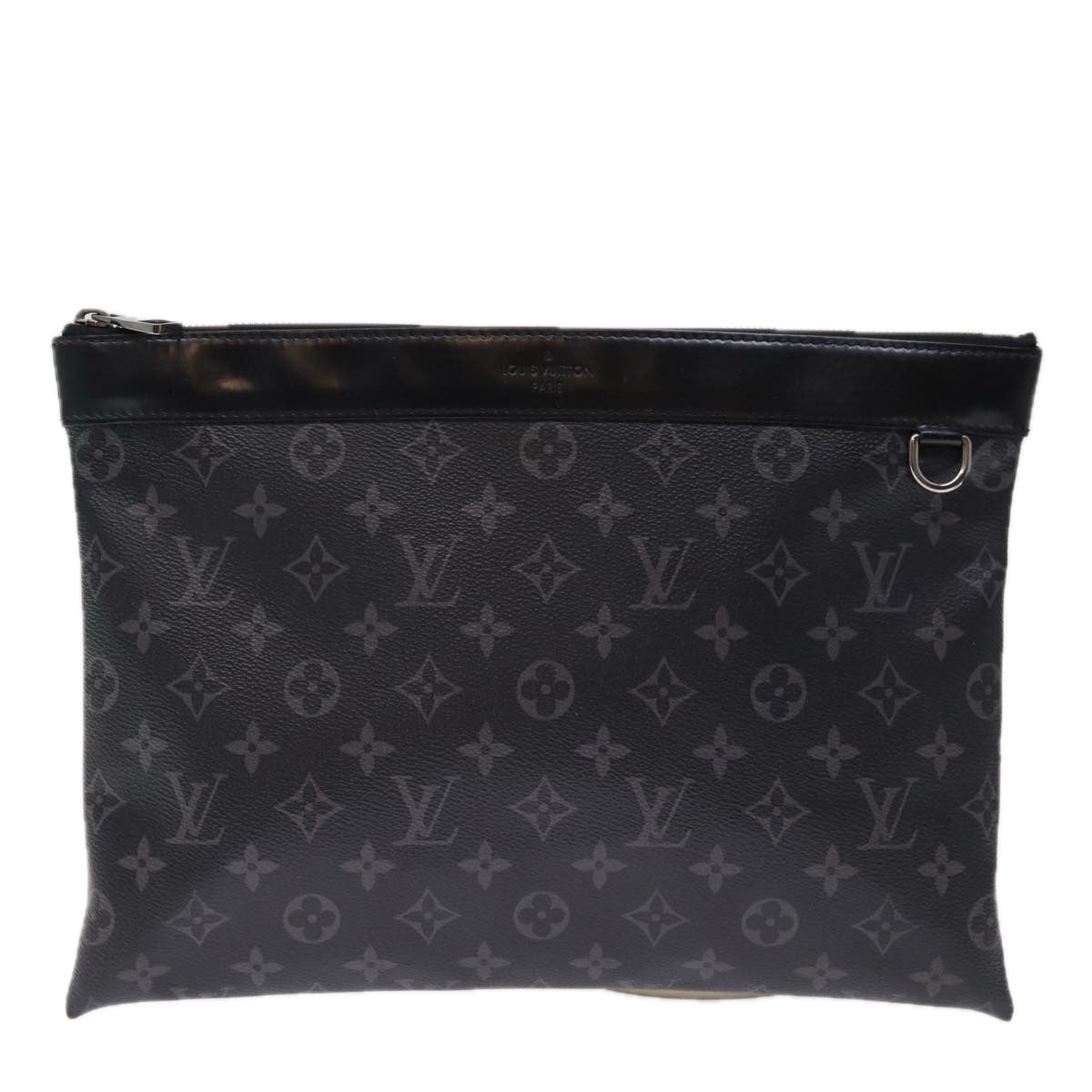LOUIS VUITTON Monogram Eclipse Pochette Discovery Clutch Bag M62291 75173