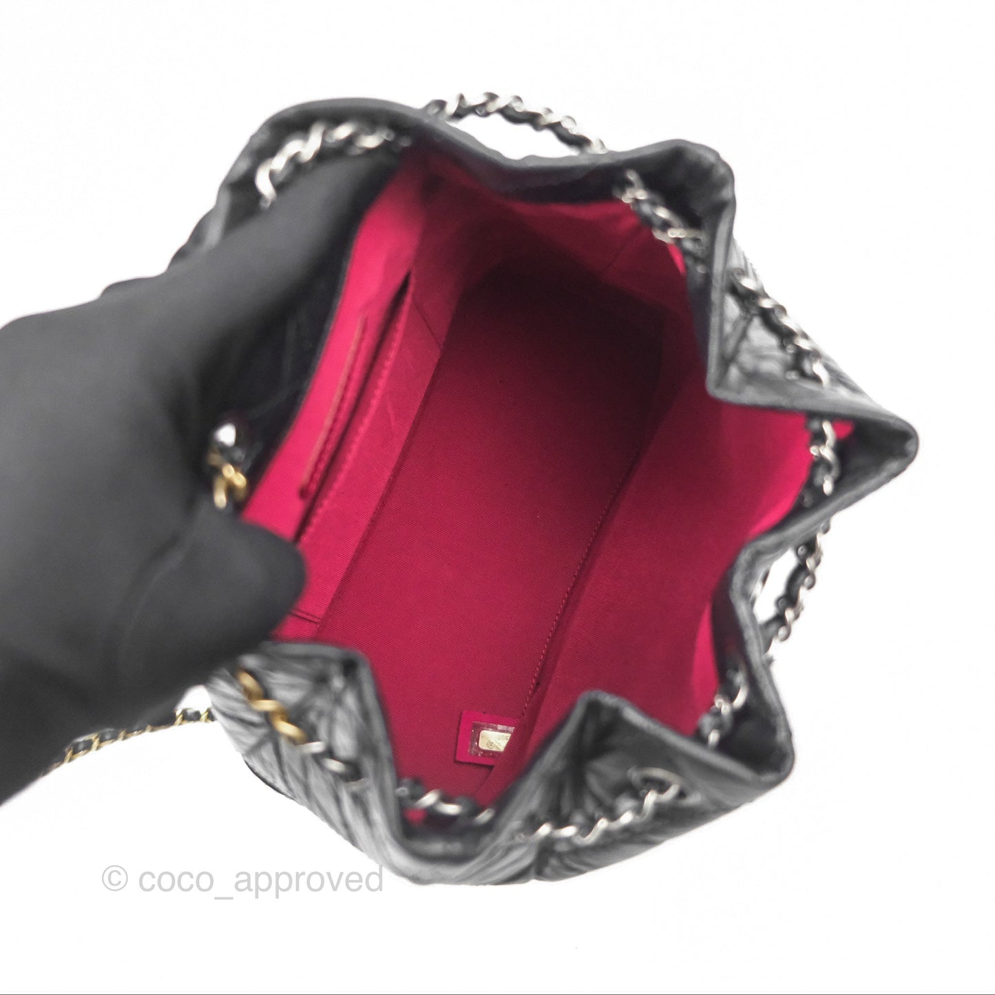 Chanel Small Gabrielle Backpack Black Aged Calfskin
