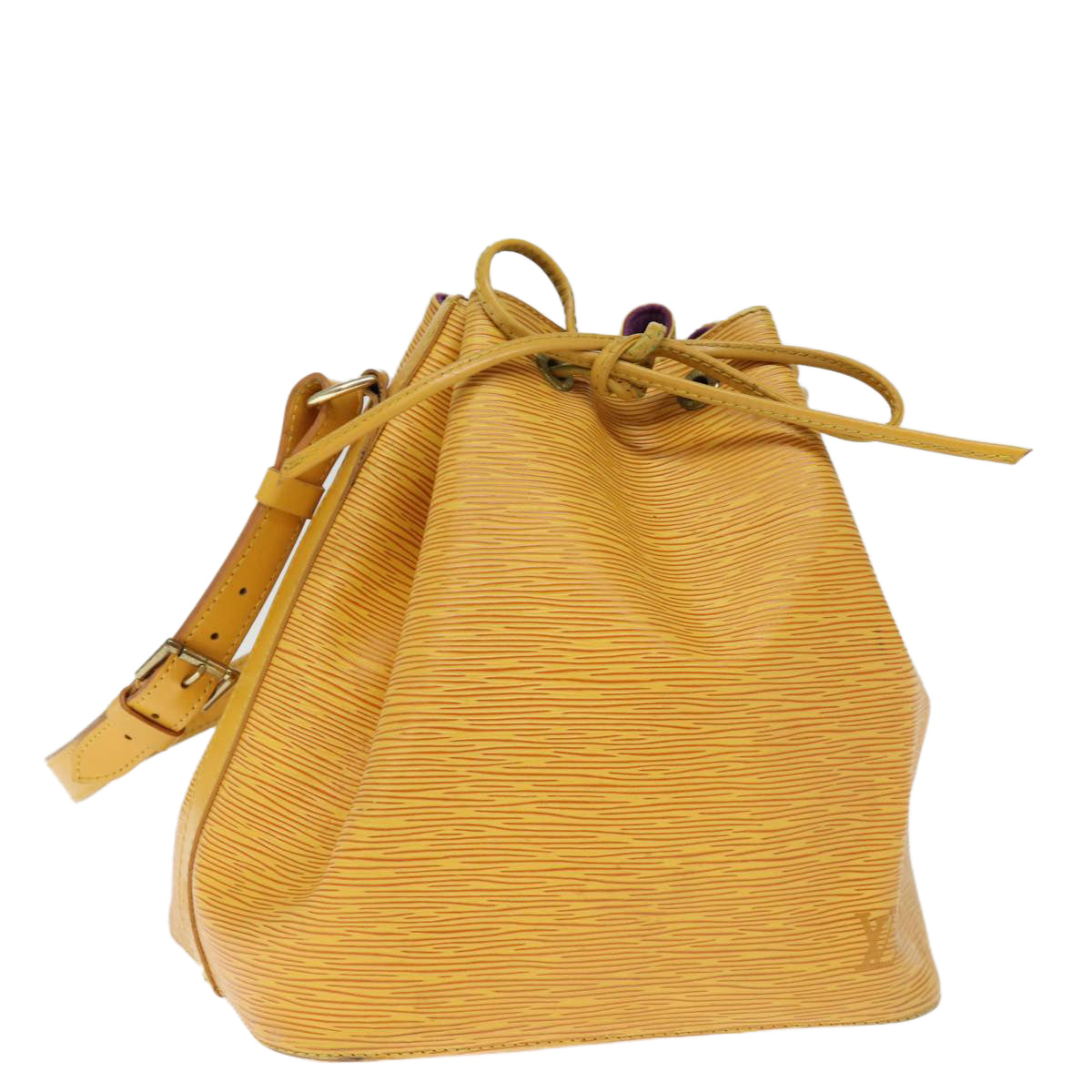 LOUIS VUITTON Epi Petit Noe Shoulder Bag Tassili Yellow M44109 LV 75186