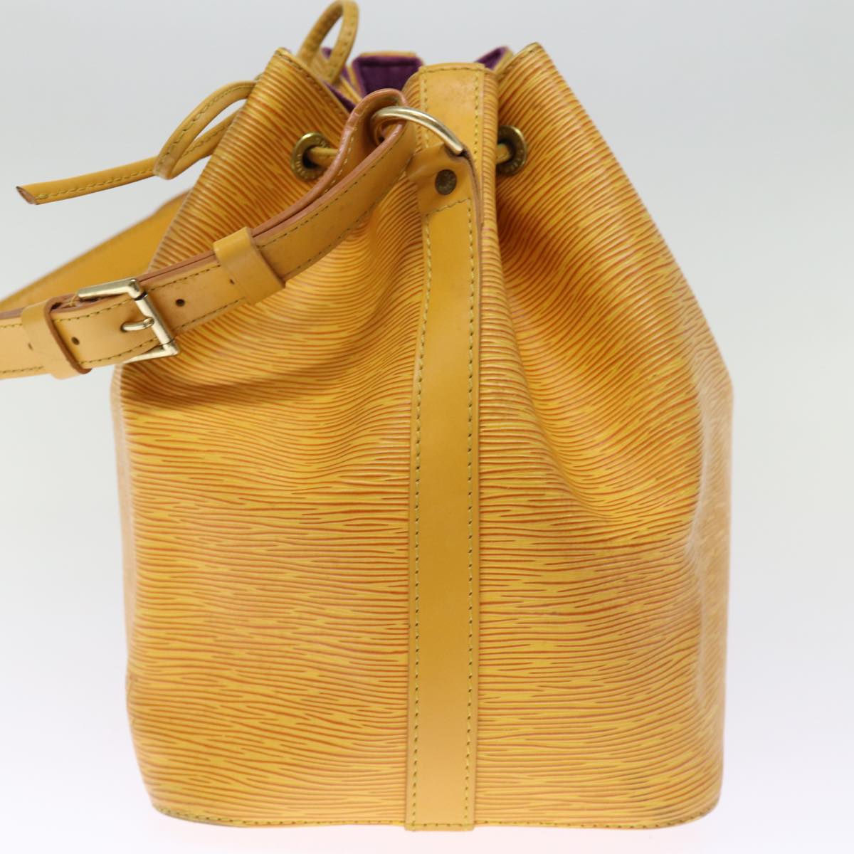 LOUIS VUITTON Epi Petit Noe Shoulder Bag Tassili Yellow M44109 LV 75186