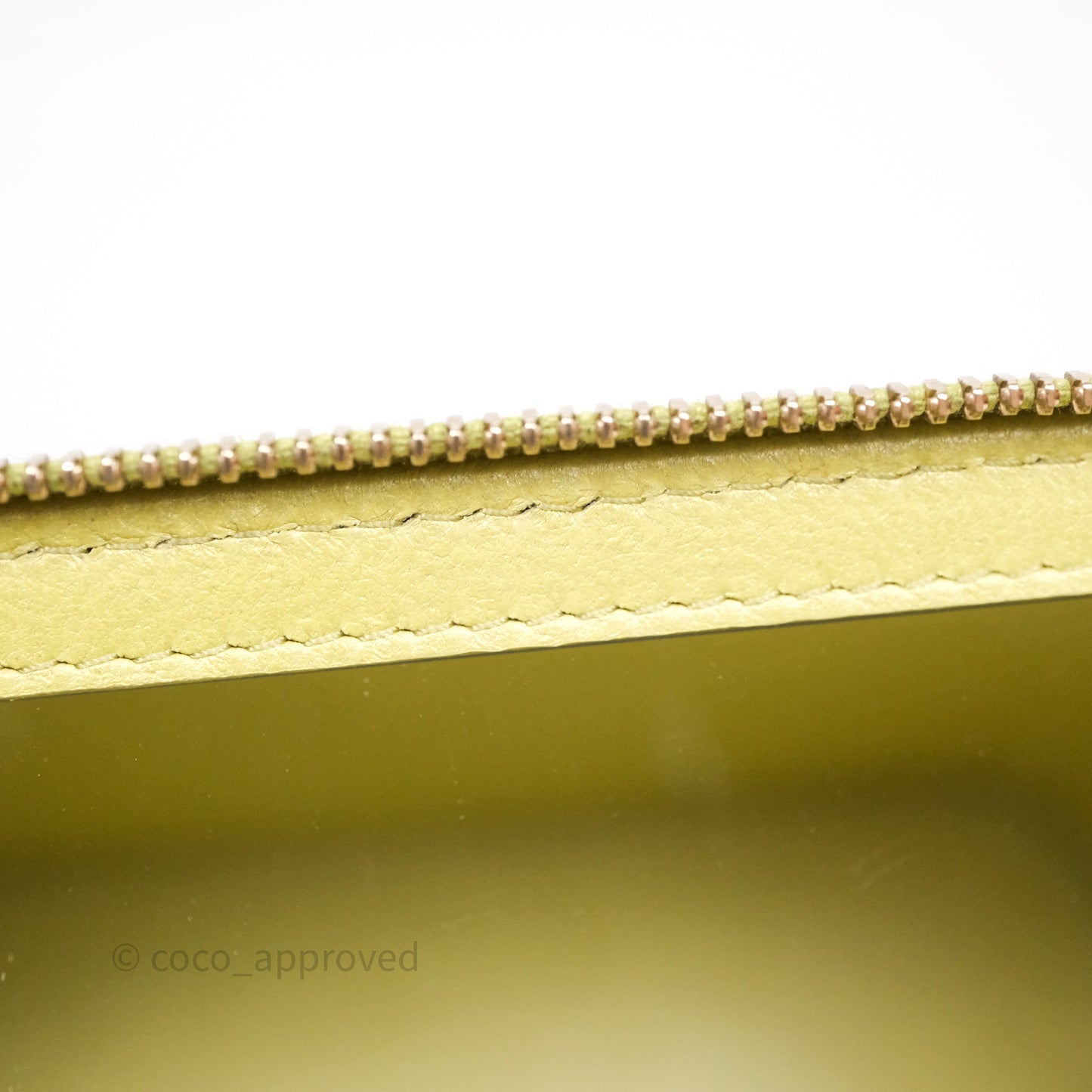 Chanel Quilted Vanity With Chain Lambskin Green Gold Hardware