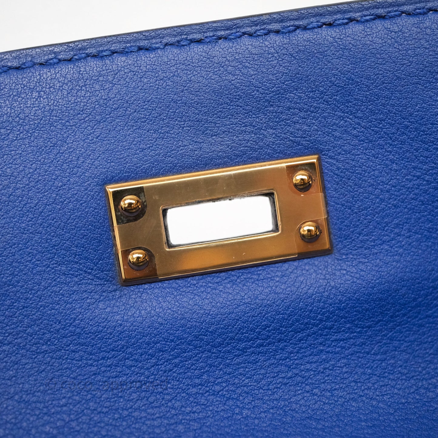 Hermès Kelly Pochette Clutch Electric Blue Swift Gold Hardware