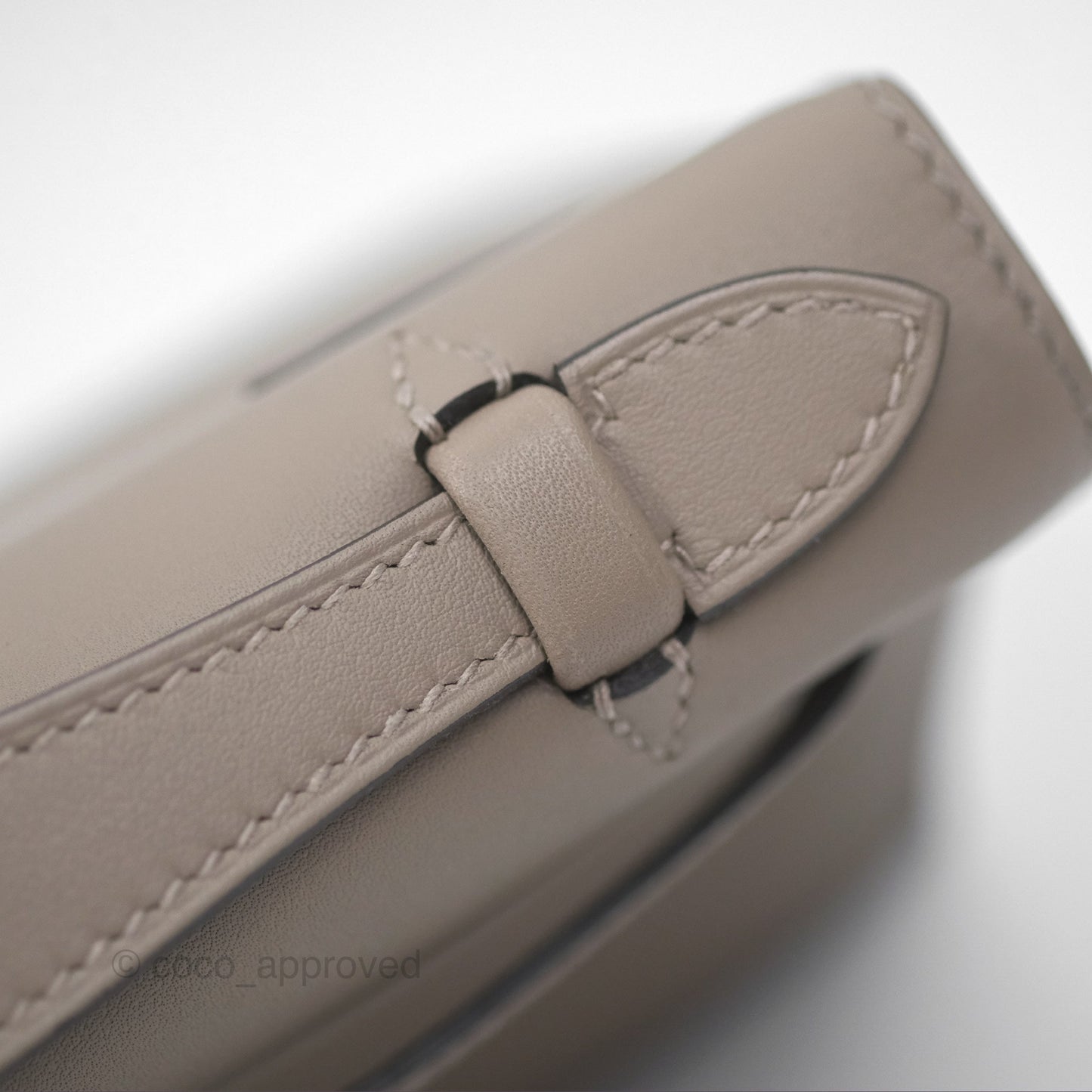 Hermès Kelly Pochette Clutch HSS Gris Asphalte M8/ Noir 89 Palladium Hardware