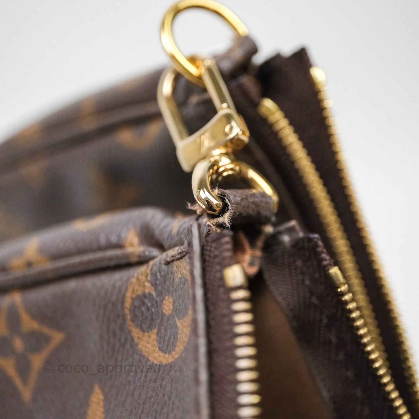 Louis Vuitton Multi Pochette Accessories Khaki Monogram Canvas