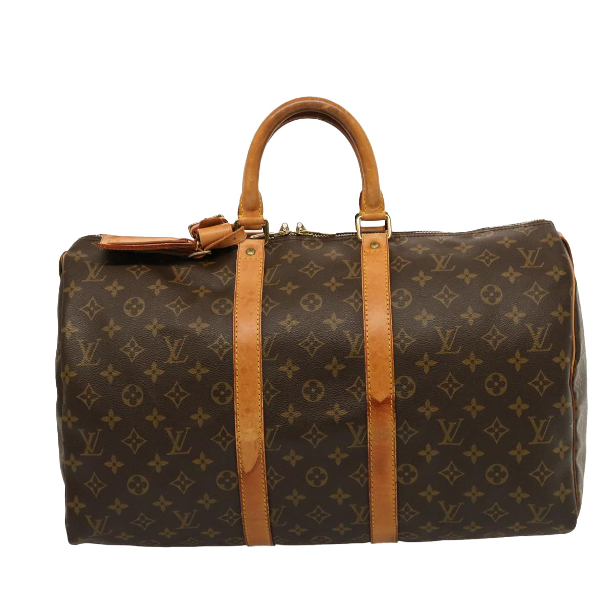 LOUIS VUITTON Monogram Keepall 45 Boston Bag M41428 LV 75201