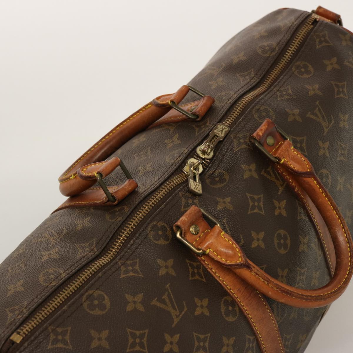 LOUIS VUITTON Monogram Keepall Bandouliere 45 Boston Bag M41418 LV 75202