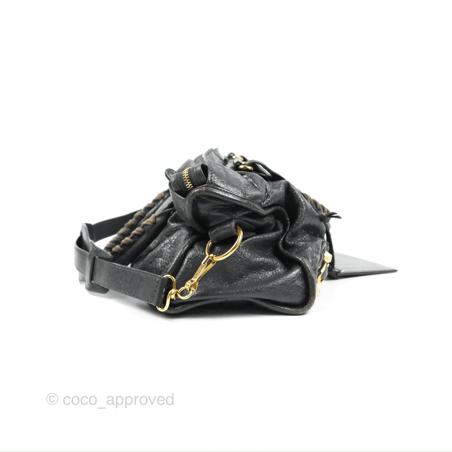 Balenciaga Classic City Bag Dark Grey Calfskin Gold Hardware