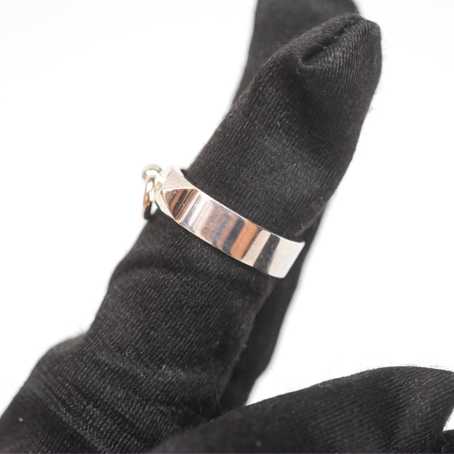 Hermes Collier de Chien Ring PM Sterling Silver Size 52