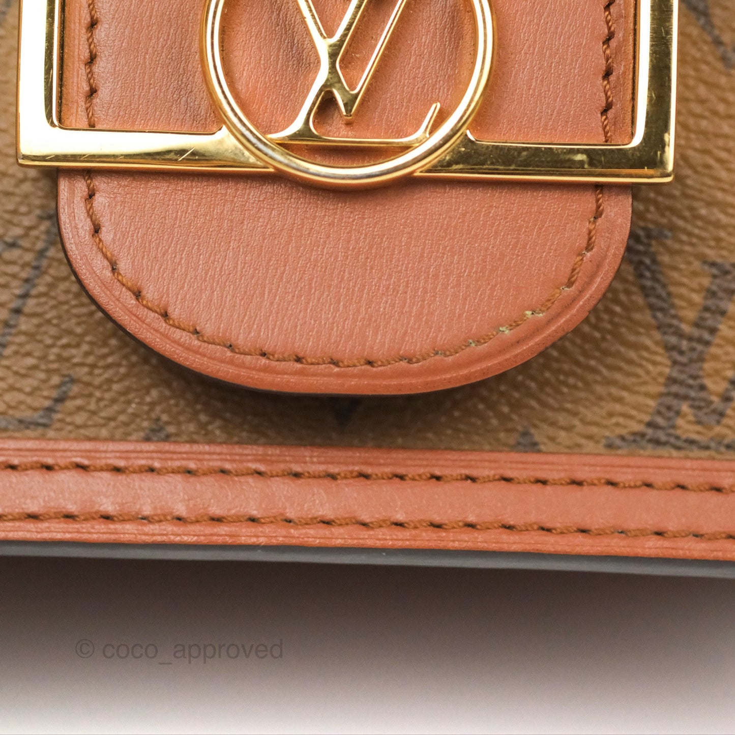 Louis Vuitton Mini Dauphine Monogram Tan Calfskin