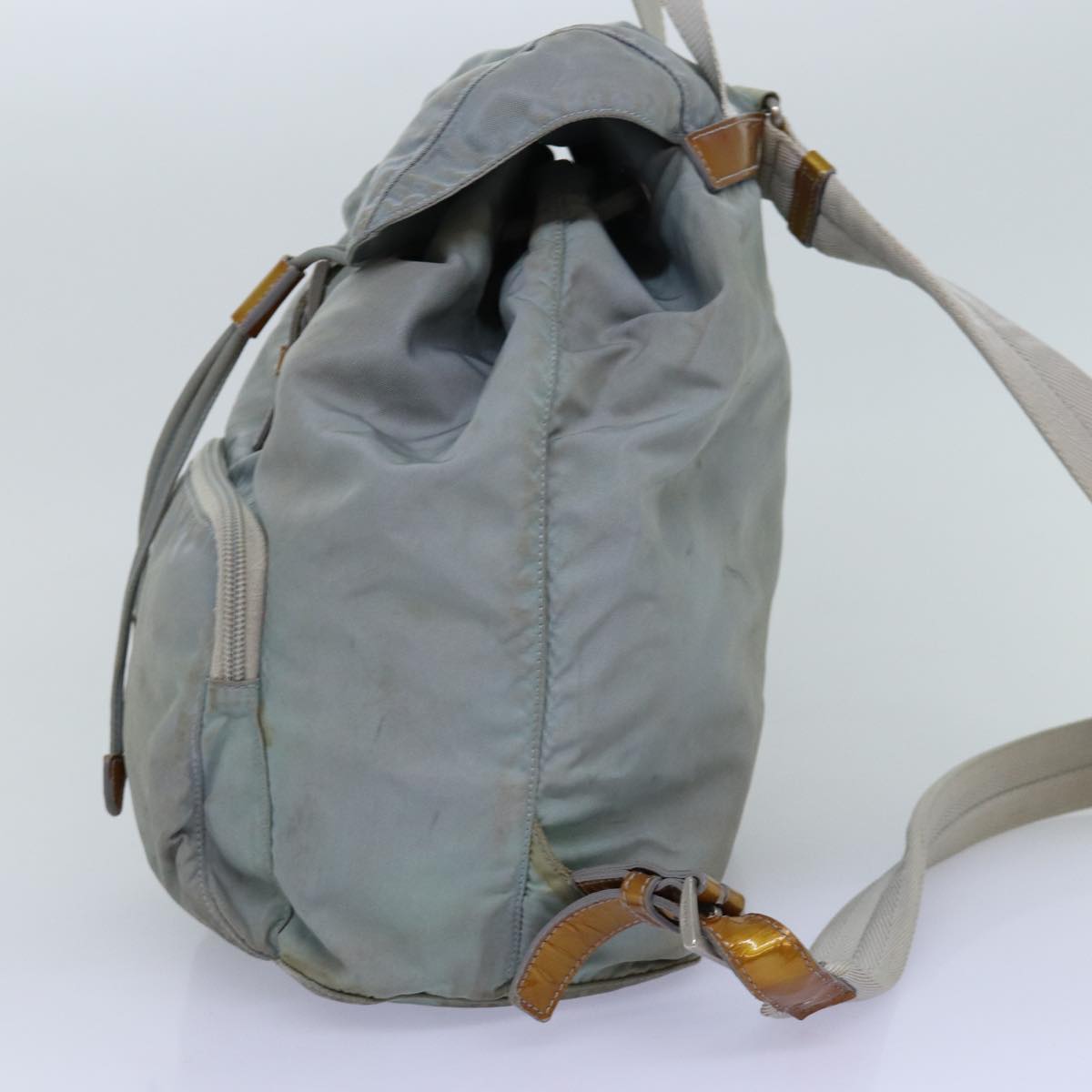 Luxury PradaBackpack Nylon Light Blue 75232