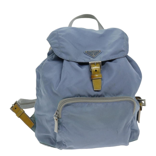 Luxury PradaBackpack Nylon Light Blue 75233