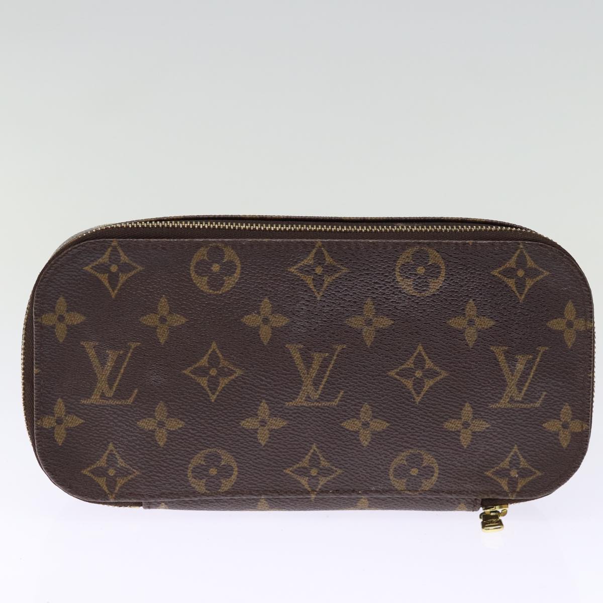 LOUIS VUITTON Monogram Trousse Brush MG Cosmetic Pouch M47505 LV 75252