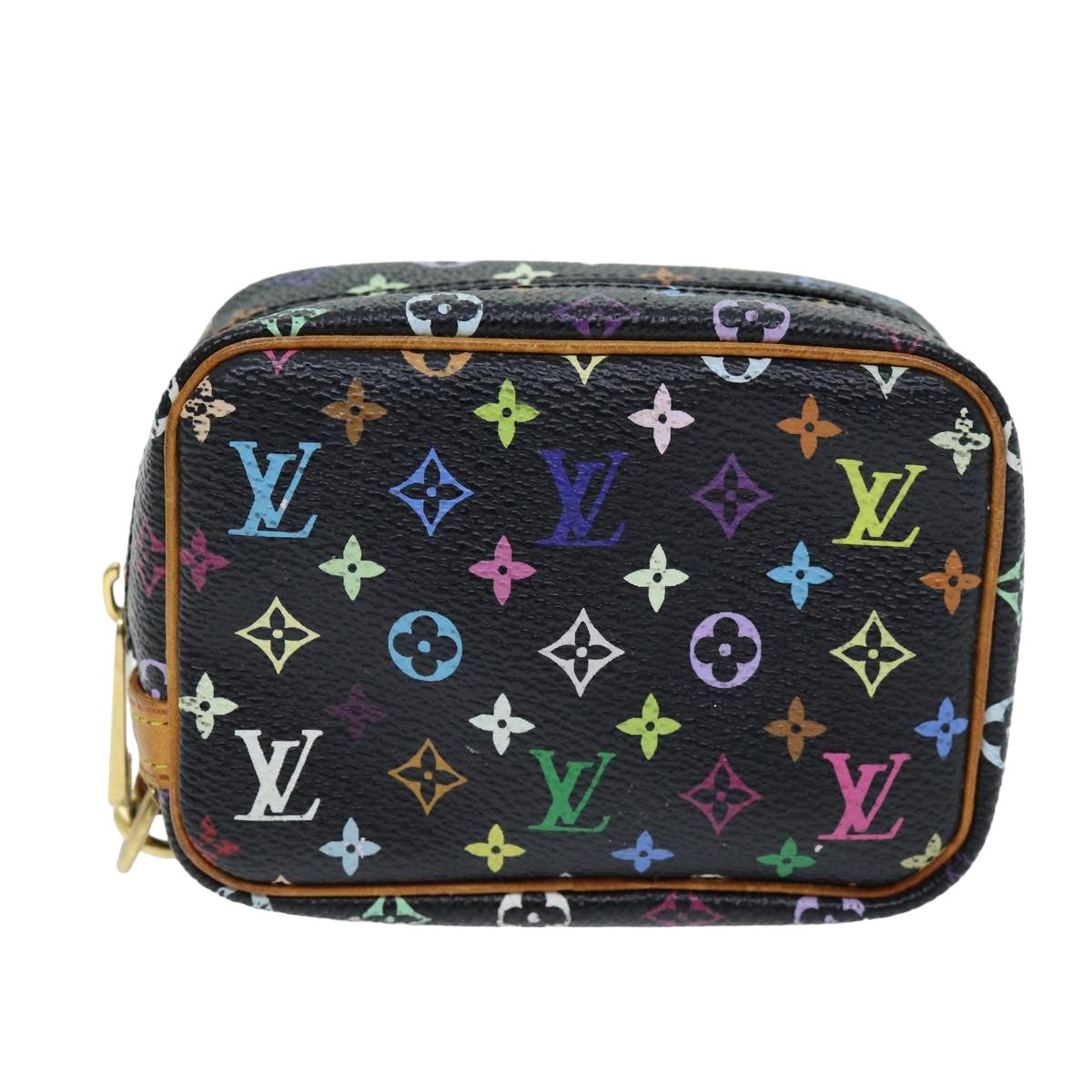 LOUIS VUITTON Monogram Multicolor Trousse Wapity Pouch Black M58034 75258