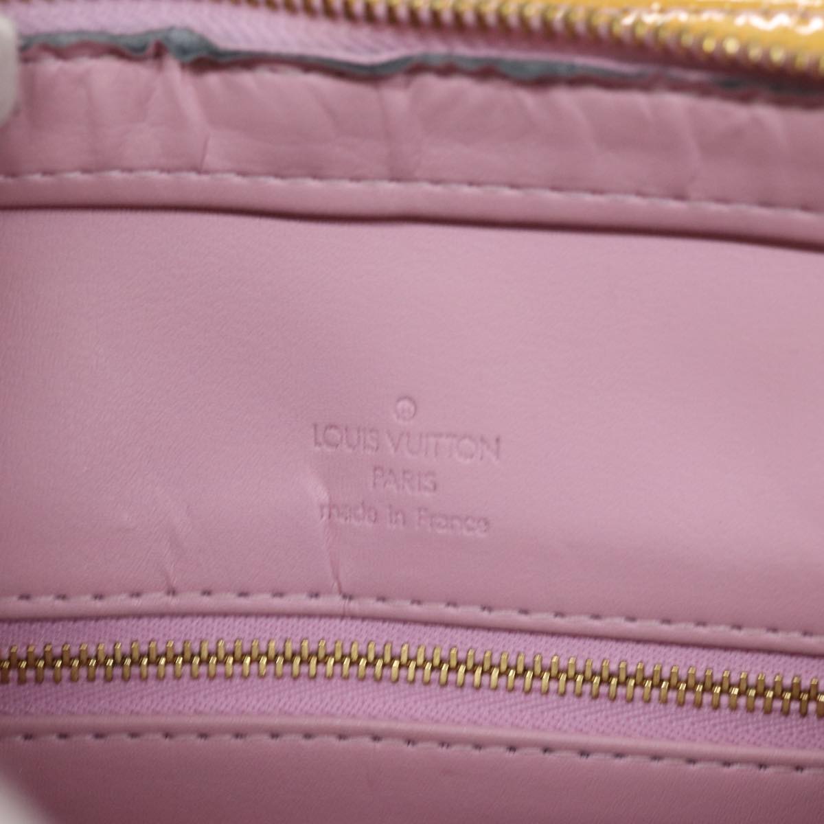 LOUIS VUITTON Monogram Vernis Houston Bag Marshmallow Pink M91302 LV 75283