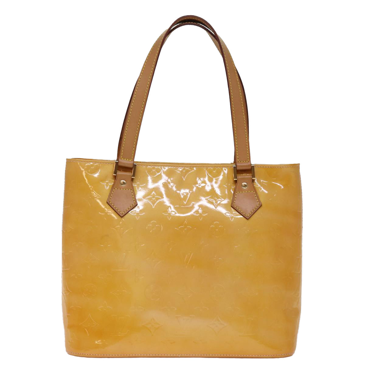 LOUIS VUITTON Monogram Vernis Houston Bag Marshmallow Pink M91302 LV 75283