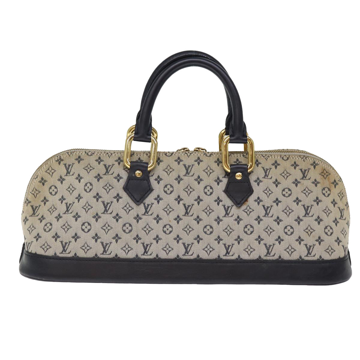 LOUIS VUITTON Monogram Mini Alma Ron Hand Bag Blue M92205 LV 75285
